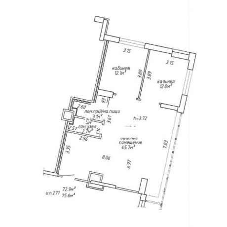 Фотография Офис 75,6м2 (продажа) ул Мстиславца 13 - фото 19