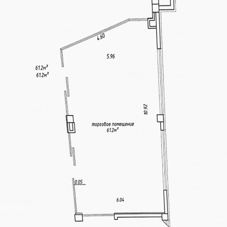 Фотография Помещение 61,2 м2 (аренда) ул Мстиславца 12 - фото 2