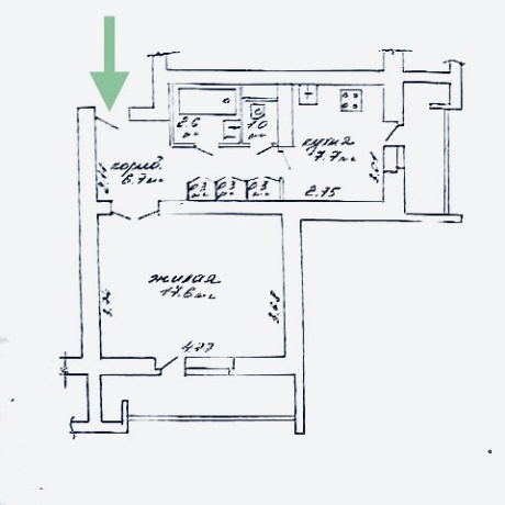 Фотография 1-комнатная квартира по адресу Корженевского, 9к 1 - фото 11