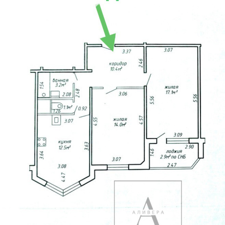 Фотография 2-комнатная квартира по адресу Янки Брыля, 21 - фото 15