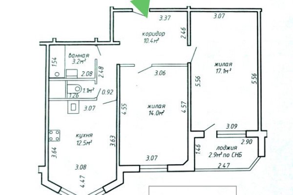 2-комнатная квартира по адресу Янки Брыля, 21 - фото 15