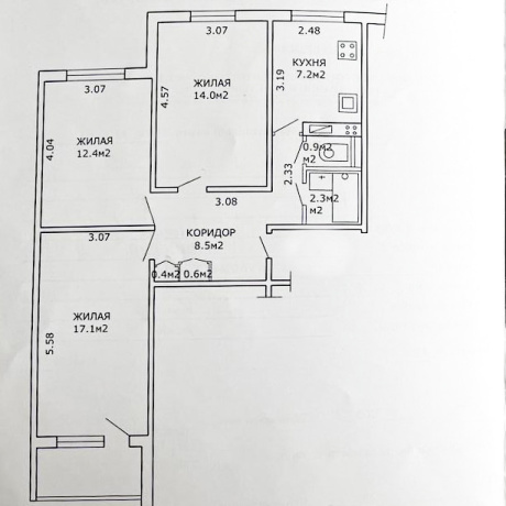 Фотография 3-комнатная квартира по адресу Якубова, 56к 1 - фото 18