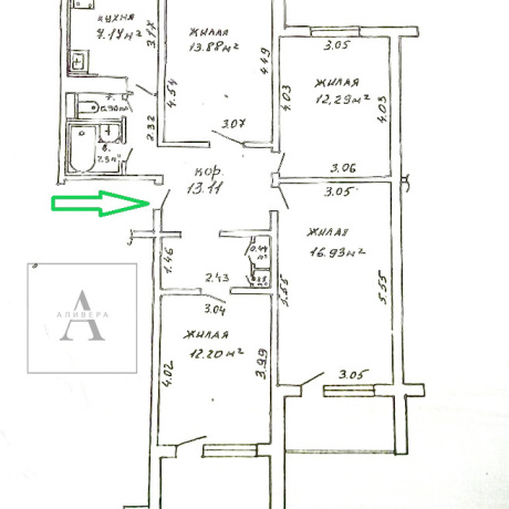 Фотография 4-комнатная квартира по адресу Жуковского, 6к 1 - фото 16