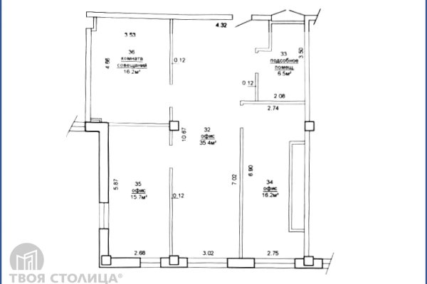 Продается офисное помещение по адресу Минск, Платонова ул., 1 Б - фото 2