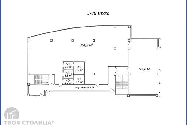 Продается офисное помещение по адресу Минск, Клары Цеткин ул., 24 - фото 2