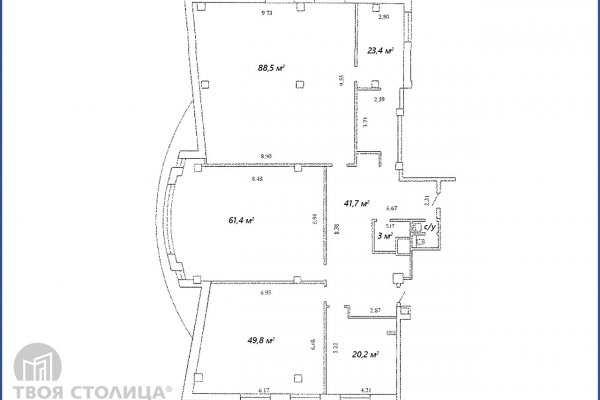 Сдается офисное помещение по адресу Минск, Мележа ул., 5/2 - фото 2