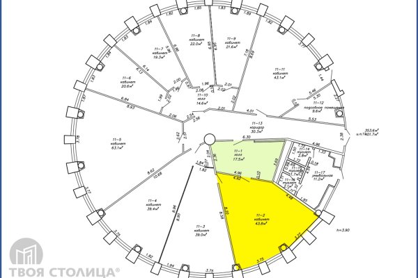 Сдается офисное помещение по адресу Минск, Домбровская ул., 9 - фото 2