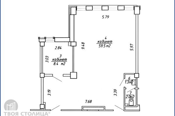 Сдается офисное помещение по адресу Минск, Тимирязева ул., 67 - фото 2