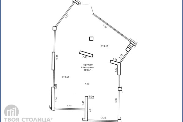 Сдается торговое помещение по адресу Минск, Жореса Алферова ул., 14 - фото 2