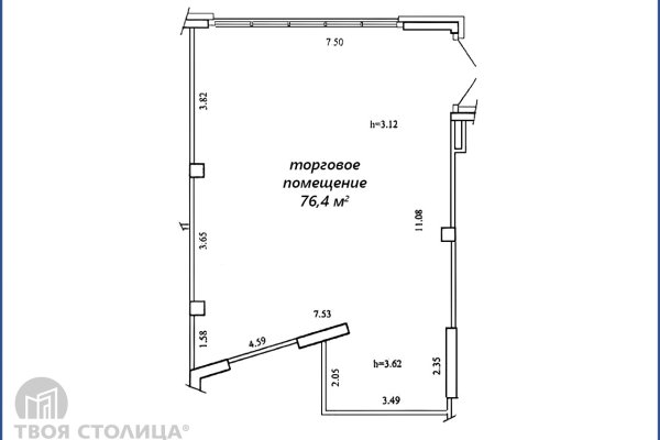Сдается торговое помещение по адресу Минск, Жореса Алферова ул., 14 - фото 2