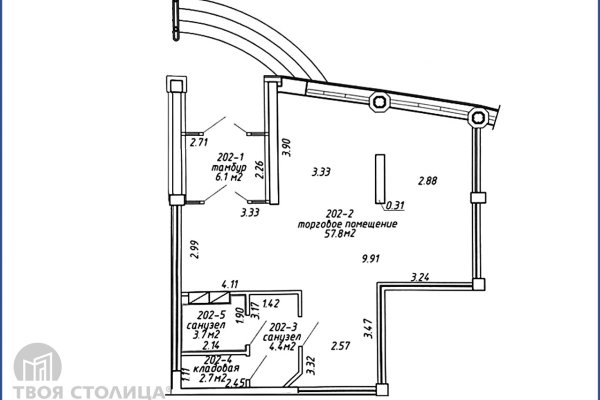 Сдается торговое помещение по адресу Минск, Лынькова ул., 35 - фото 2