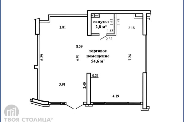 Сдается торговое помещение по адресу Минск, Брилевская ул., 25 - фото 2