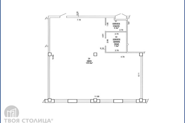 Продается офисное помещение по адресу Минск, Платонова ул., 1 Б - фото 2