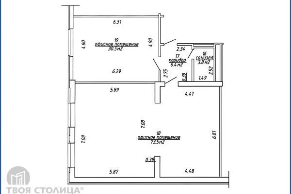 Сдается офисное помещение по адресу Минск, Ольшевского ул., 20 - фото 2