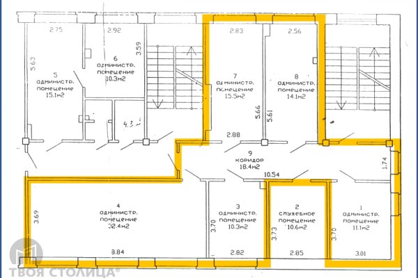 Сдается офисное помещение по адресу Минск, Кропоткина, 91 - фото 2