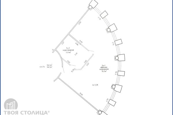 Продается офисное помещение по адресу Минск, Домбровская, 9 - фото 2