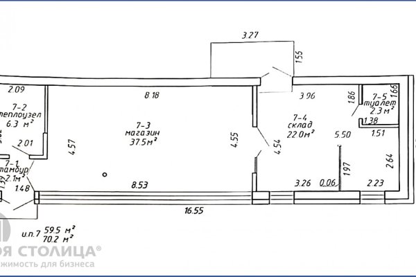 Продается торговое помещение по адресу Минск, Пушкина просп., 28 - фото 3