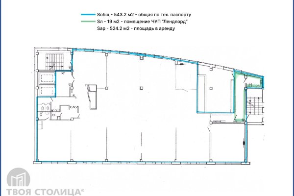 Сдается офисное помещение по адресу Минск, Платонова ул., 20 Б - фото 2