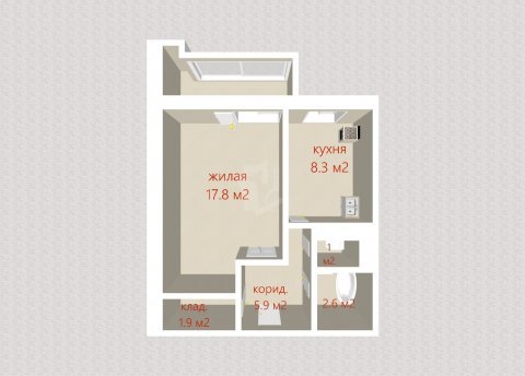 1-комнатная квартира по адресу УКРАИНКИ ЛЕСИ, 18 - фото 16