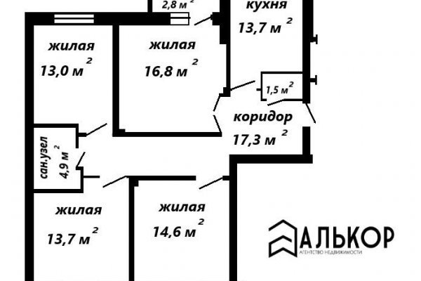 4-комнатная квартира по адресу Казимировская ул., д. 27 - фото 20