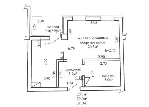 1-комнатная квартира по адресу Жуковского ул., д. 16 - фото 19