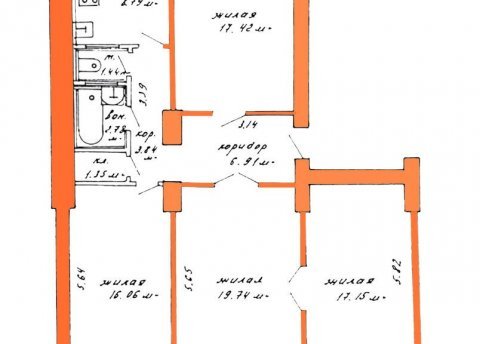 4-комнатная квартира по адресу Независимости просп., д. 46 - фото 16