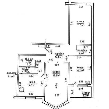 Фотография 3-комнатная квартира по адресу Набережная ул., д. 57 к. Б - фото 9