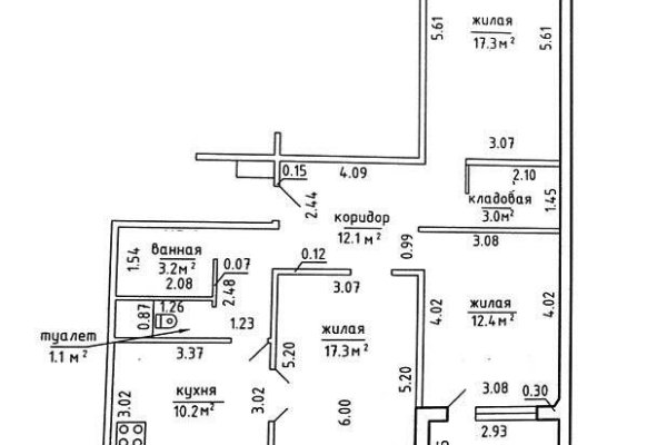 3-комнатная квартира по адресу Набережная ул., д. 57 к. Б - фото 9