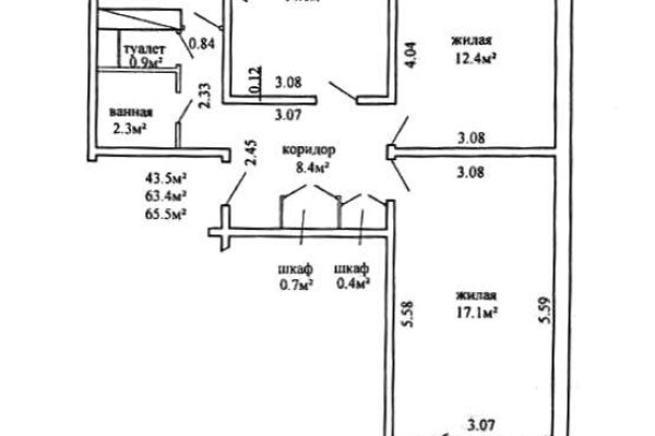3-комнатная квартира по адресу Притыцкого ул., д. 112 - фото 19