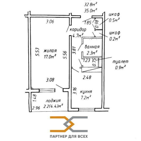 Фотография 1-комнатная квартира по адресу Логойский тракт, д. 39 к. 2 - фото 20