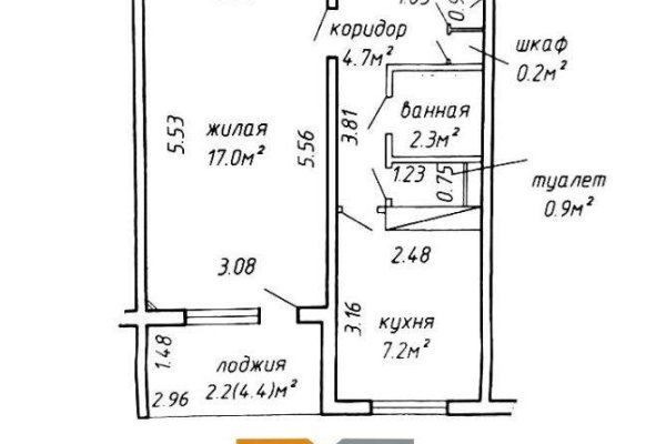 1-комнатная квартира по адресу Логойский тракт, д. 39 к. 2 - фото 20