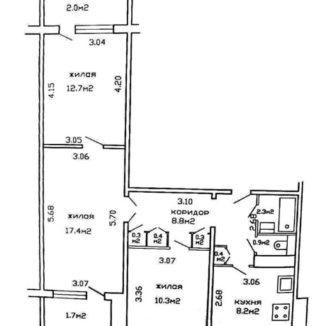 Фотография 3-комнатная квартира по адресу Гамарника ул., д. 28 - фото 13
