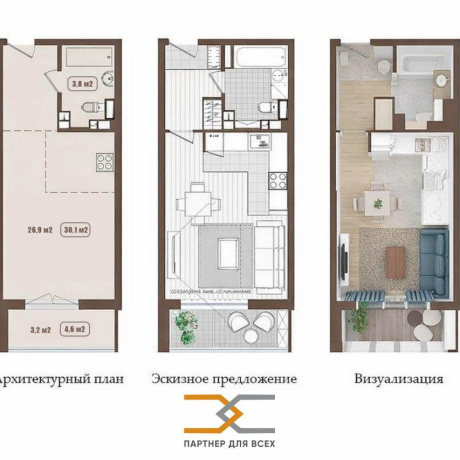 Фотография 1-комнатная квартира по адресу Дзержинского просп., д. 19 - фото 15