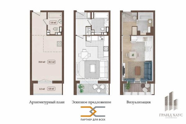 1-комнатная квартира по адресу Дзержинского просп., д. 19 - фото 15