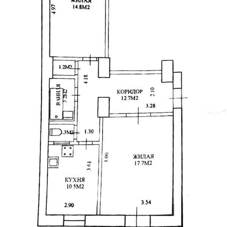 Фотография 2-комнатная квартира по адресу Независимости просп., д. 22 - фото 2
