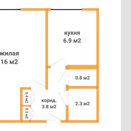 Фотография 1-комнатная квартира по адресу Семенова ул., д. 28 - фото 15