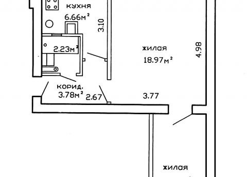 2-комнатная квартира по адресу Железнодорожная ул., д. 120 - фото 11