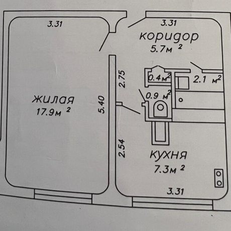 Фотография 1-комнатная квартира по адресу Глебки ул., д. 42 - фото 12