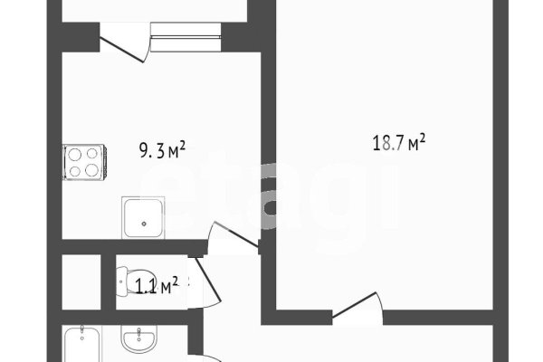 1-комнатная квартира по адресу Слободской проезд, д. 12 - фото 8