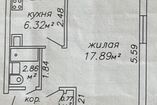 1-комнатная квартира по адресу Кальварийская ул., д. 58 к. 2 - фото 2