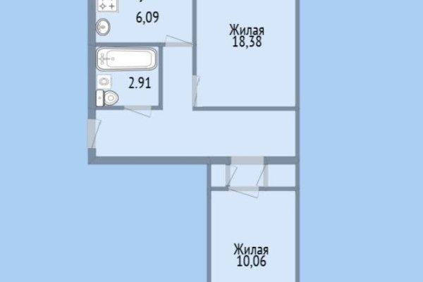 2-комнатная квартира по адресу Партизанский просп., д. 87 - фото 2