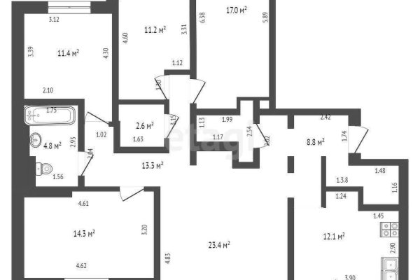 5+ -комнатная квартира по адресу Центральная ул., д. 8 к. в - фото 6