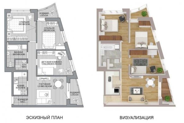 4-комнатная квартира по адресу Леонида Щемелёва ул., д. 11 - фото 6