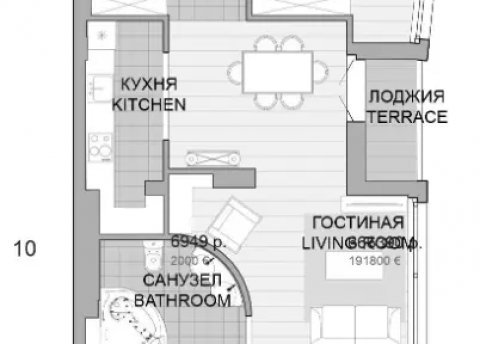 3-комнатная квартира по адресу Мстиславца ул., д. 22 - фото 2