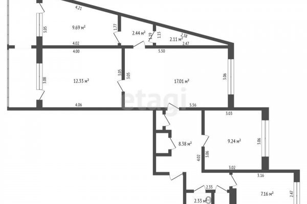 4-комнатная квартира по адресу Герасименко ул., д. 3 - фото 6