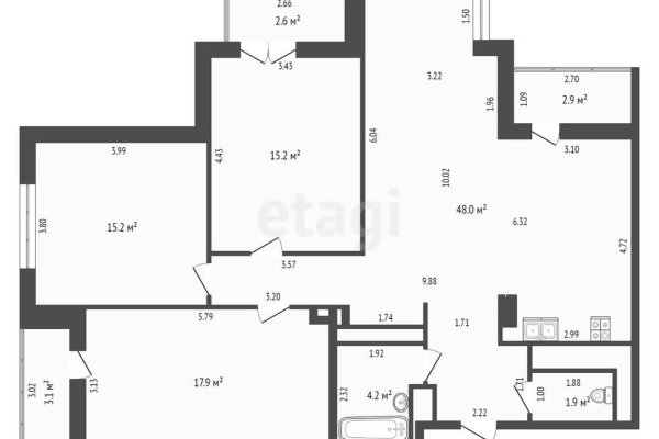 4-комнатная квартира по адресу Ильянская ул., д. 18 - фото 14