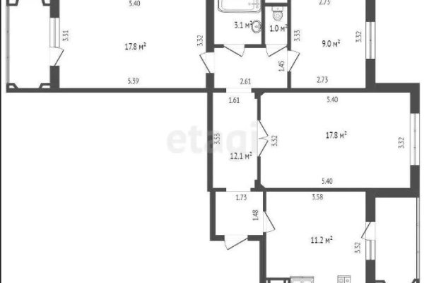 3-комнатная квартира по адресу Великоморская ул., д. 10 - фото 3