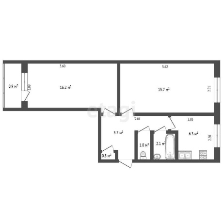 Фотография 2-комнатная квартира по адресу Глебки ул., д. 70 - фото 6
