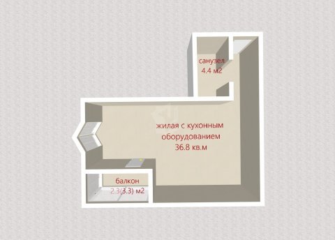 2-комнатная квартира по адресу Савицкого ул., д. 12 - фото 17