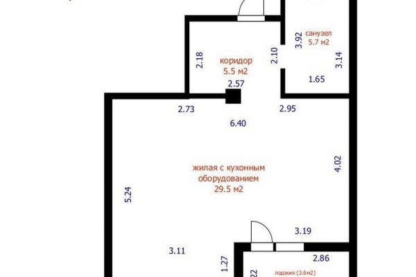 1-комнатная квартира по адресу Чюрлениса ул., д. 26 - фото 1